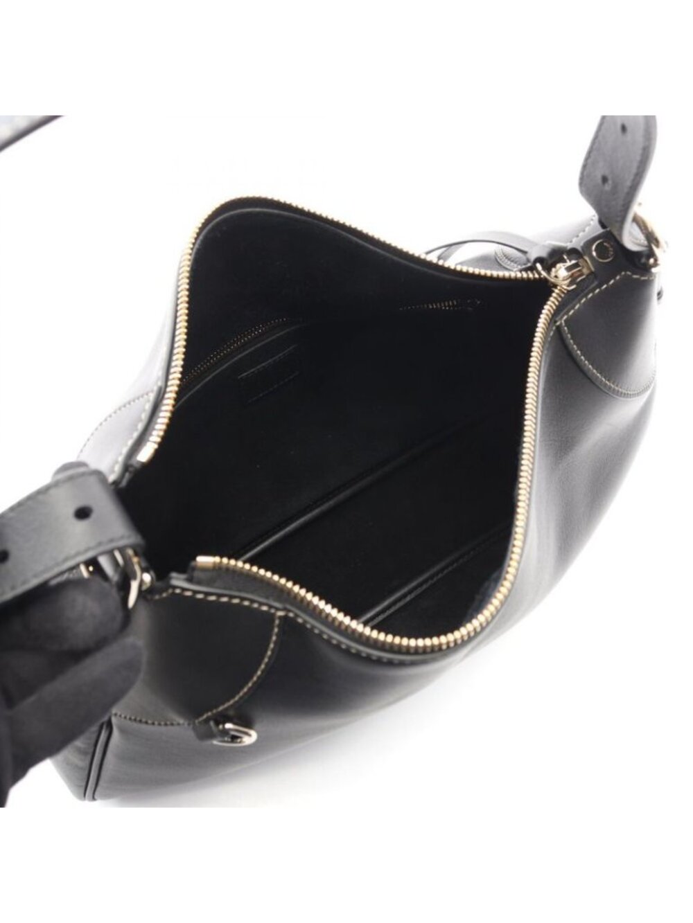 Gucci Shoulder Bag GG Emblem Black Leather - Picture 3 of 8
